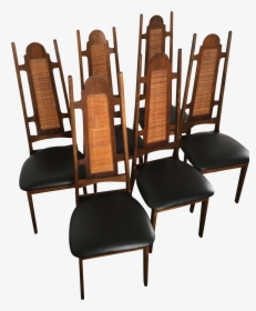 Mid Century High Back Dining Set Of - Chair, HD Png Download, Transparent PNG