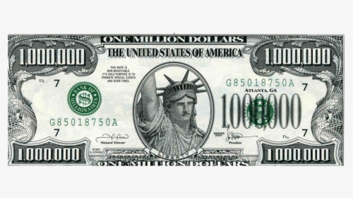 Statue Of Liberty Million Dollar Bill, HD Png Download, Transparent PNG