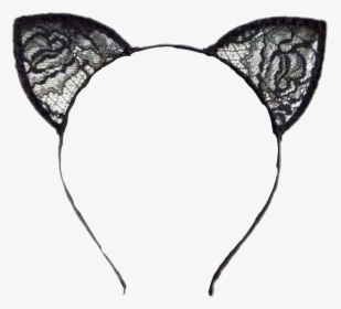Black Cat Ears Png, Transparent Png, Transparent PNG
