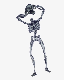 Transparent Skeleton Clipart For Kids - Skeleton For Halloween Drawing, HD Png Download, Transparent PNG