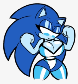 Patreon Request, Sonic In Some Wrestling Outfit That - Drawing, HD Png Download, Transparent PNG