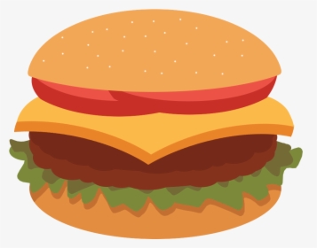 Hamburger Clipart Cartoon - Hamburger Drawing Clipart, HD Png Download, Transparent PNG