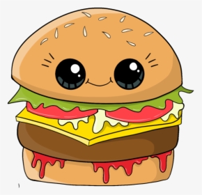 #cute #hamburger #burger #schattig #love - Ham Burger Cute, HD Png Download, Transparent PNG