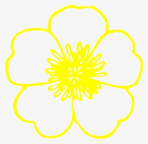 Yellow Buttercup Flower Svg Clip Arts - Flower, HD Png Download, Transparent PNG