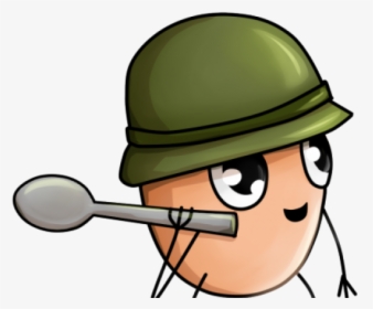 Egg Soldier Cartoon, HD Png Download, Transparent PNG