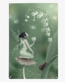 Lily Of The Valley Metal Fairy Sign - Flower Fairy Lily Of The Valley, HD Png Download, Transparent PNG