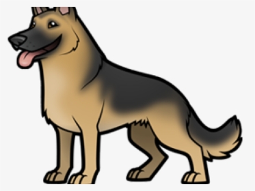 German Shepherd Clipart Sheep Dog - Drawing Of Husky Dog Cartoon, HD Png Download, Transparent PNG