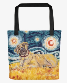 Transparent Mastiff Png - Golden Doodle On A Starry Night, Png Download, Transparent PNG