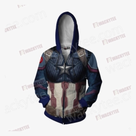 Captain America Hoodie Endgame, HD Png Download, Transparent PNG