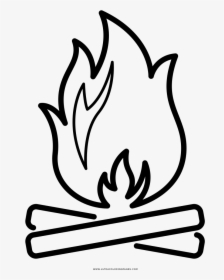 Bonfire Clipart Png -bonfire Coloring Page - Desenho De Uma Fogueira, Transparent Png, Transparent PNG