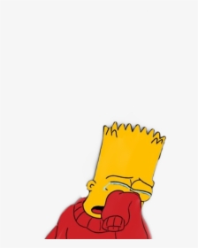 Draw Bart Simpson Sad, HD Png Download, Transparent PNG