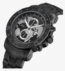Jbw Veyron J6360b Black Diamond Watch Angle - Jbw Veyron Black, HD Png Download, Transparent PNG