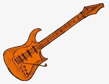 Electric Guitar Drawing 2 - Bass Guitar, HD Png Download, Transparent PNG