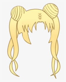 Here Ya Go, Lazy Folks Sailor Moon/usagi Tsukino Hair - Illustration, HD Png Download, Transparent PNG