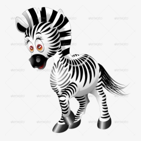 Transparent Zebra Cartoon Png - Cartoon Wild Animal Png, Png Download, Transparent PNG