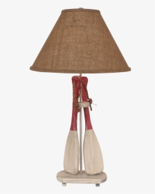 Cottage Red 2-paddles Rope Table Lamp - Lampshade, HD Png Download, Transparent PNG