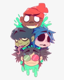 Drawing Lighthouse Windmill Gorillaz - Gorillaz Art, HD Png Download, Transparent PNG