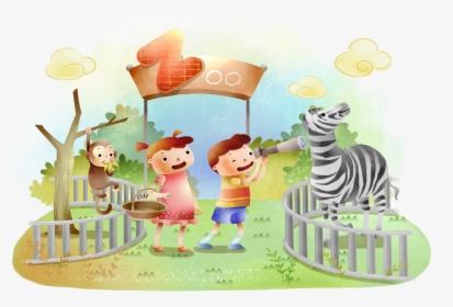 Clip Art Cartoon Zoo, HD Png Download, Transparent PNG