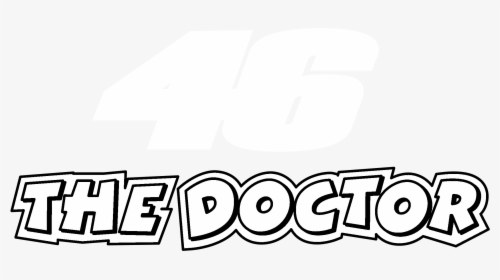 46 The Doctor Logo Black And White - 46 The Doctor, HD Png Download, Transparent PNG