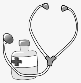 Transparent Black Doctor Png - Stethoscope Clipart, Png Download, Transparent PNG