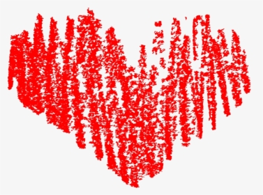 Crayon Heart Clipart - Crayon Heart Transparent Background, HD Png Download, Transparent PNG