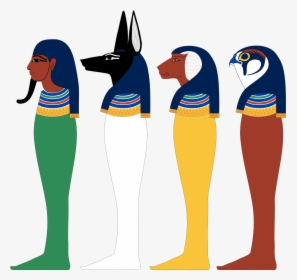 Clip Art Clipart Of Pharaoh Carrying His Dead Son - Sons Of Horus Egypt, HD Png Download, Transparent PNG