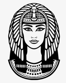 Head Of Cleopatra - Cleopatra Drawing, HD Png Download, Transparent PNG