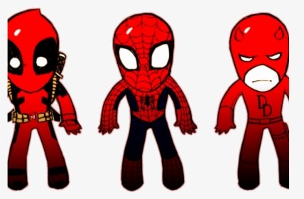 Deadpool Marvel Daredevil Clipart Transparent Png - Spider-man, Png Download, Transparent PNG