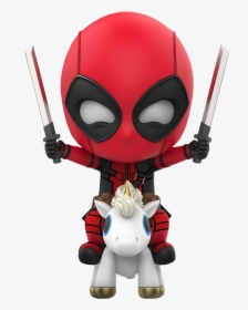 Deadpool Unicorn Riding Cosbaby - Dead Pool 2 Toy, HD Png Download, Transparent PNG