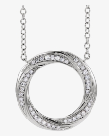 Gold & Diamond Circle Necklace - Locket, HD Png Download, Transparent PNG