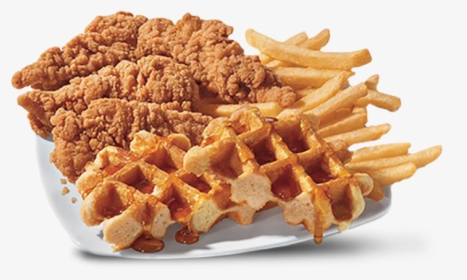Chicken & Waffles Chicken Strip Basket - Dq Chicken And Waffles, HD Png Download, Transparent PNG