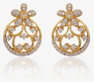 Dainty Diamond Circle Earrings, HD Png Download, Transparent PNG