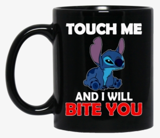 Lilo And Stitch Mug Touch Me And I Will Bite You Coffee - Stitch, HD Png Download, Transparent PNG