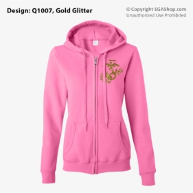 Gildan Pink Zip Up Hoodie Women, HD Png Download, Transparent PNG