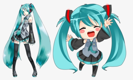 Glitter Force Anime Cute , Png Download - Chibi Hatsune Miku Png, Transparent Png, Transparent PNG