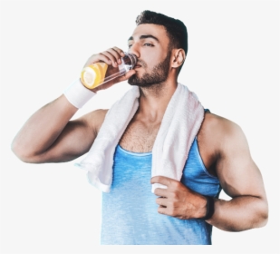 Individualized Nutrition Counseling - Fitness Man Drinking Png, Transparent Png, Transparent PNG