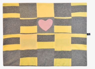 Yellow & Grey Heart Blanket - Patchwork, HD Png Download, Transparent PNG