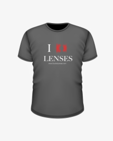 Grey I Heart Lenses - Angenieux T Shirt, HD Png Download, Transparent PNG