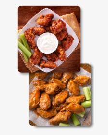 Sauce Options Delicious Chicken Wings With Different - Buffalo Wing, HD Png Download, Transparent PNG