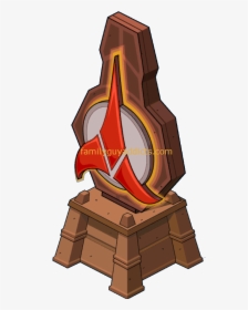 Klingon Symbol Statue - Cartoon, HD Png Download, Transparent PNG