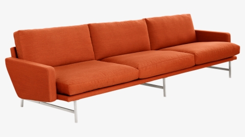 Fritz Hansen Fh Lissoni Sofa Pl113 Orange - Couch, HD Png Download, Transparent PNG