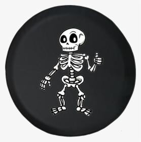 Cartoon Skeleton Thumbs Up Spooky Scary Haunted Halloween - Skeleton Cartoon Thumbs Up, HD Png Download, Transparent PNG