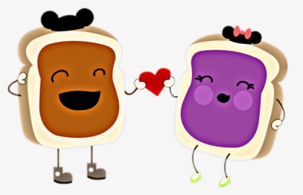 Peanut Butter And Jelly Sandwich Clipart , Png Download - Cartoon Pb & J, Transparent Png, Transparent PNG