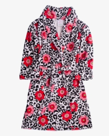 Juju & Jack Leopard Rose Robe - Floral Design, HD Png Download, Transparent PNG