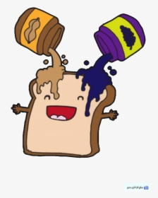 Clipart Bread Jam - Peanut Butter Jelly Sandwich Animation, HD Png Download, Transparent PNG