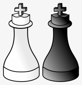 Black And White Kings D R - King Chess Piece White And Black Clipart, HD Png Download, Transparent PNG