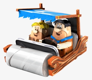 Flintstones Characters Barney Rubble In Car Hd Png Download Transparent Png Image Pngitem - flintstones car roblox catalog