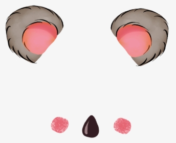 #animal #ear #ears #cute #filter #animals #nose #cute, HD Png Download, Transparent PNG