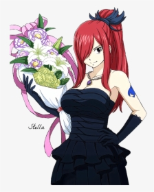 Erza And Strawberry Cake , Png Download - Fairy Tail Erza And Mira, Transparent Png, Transparent PNG