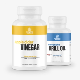 Krill Oil Acv Capsules - Bottle, HD Png Download, Transparent PNG